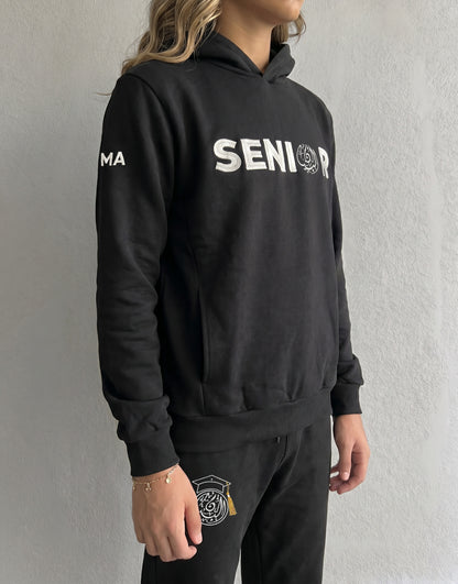 BIS Senior Black Hoodie For Women
