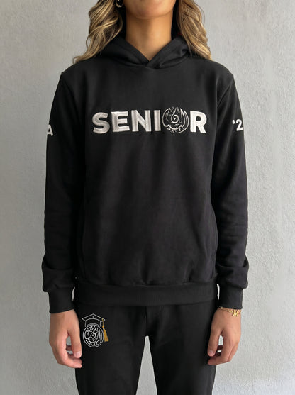 BIS Senior Black Hoodie For Women