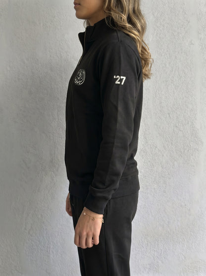 BIS Senior Black Zipper Sweater For Women
