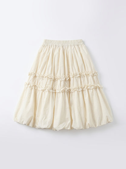 8143 Beige Skirt For Girls
