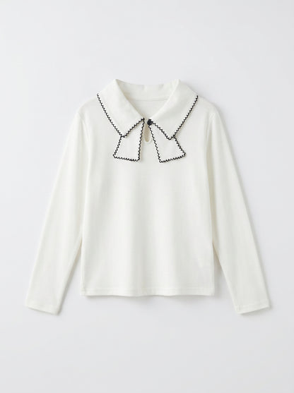 8127 White Top For Girls