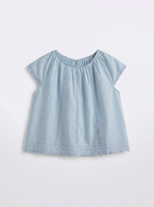 8131 Blue Dress For Girls