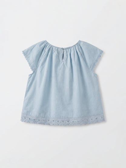 8131 Blue Dress For Girls