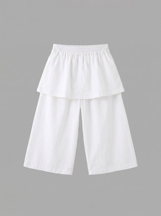 8129 White Pants For Girls