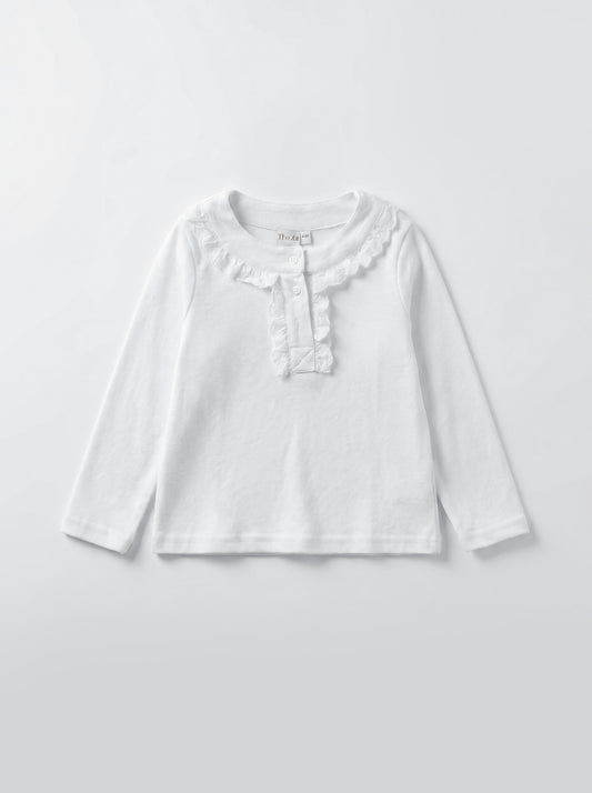 8128 White Top For Girls