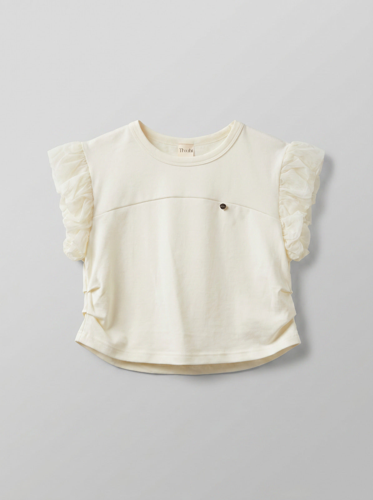8135 Off White Top For Girls