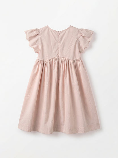 8130 Pink Dress For Girls