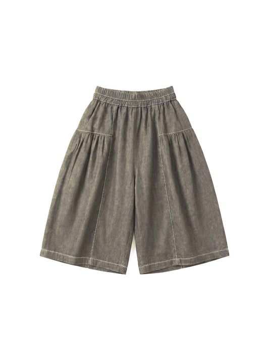 8133 Brown Denim Pants For Girls