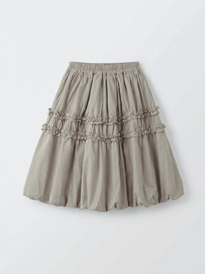 8143 Olive Green Skirt For Girls
