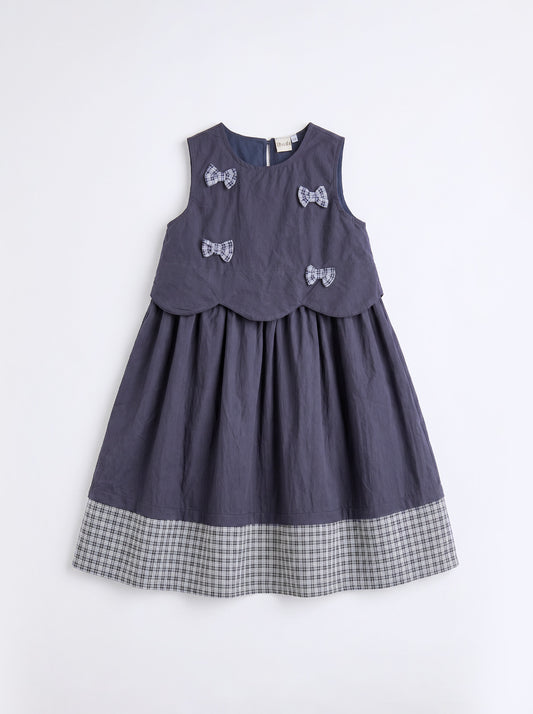 8140 Navy Dress For Girls