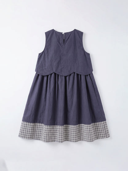 8140 Navy Dress For Girls