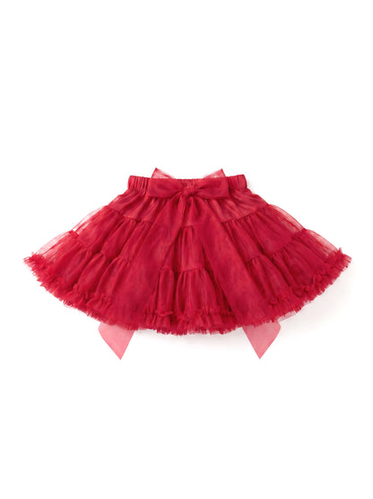 7104 Red Skirt For Girls