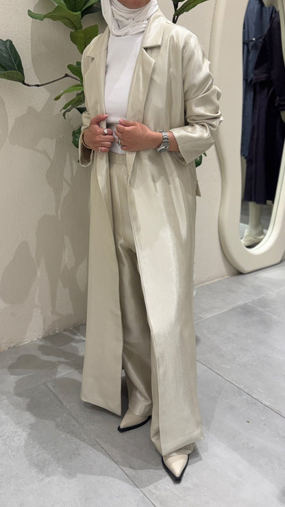 8259 Nova Light Beige Cardigan Jacket For Women