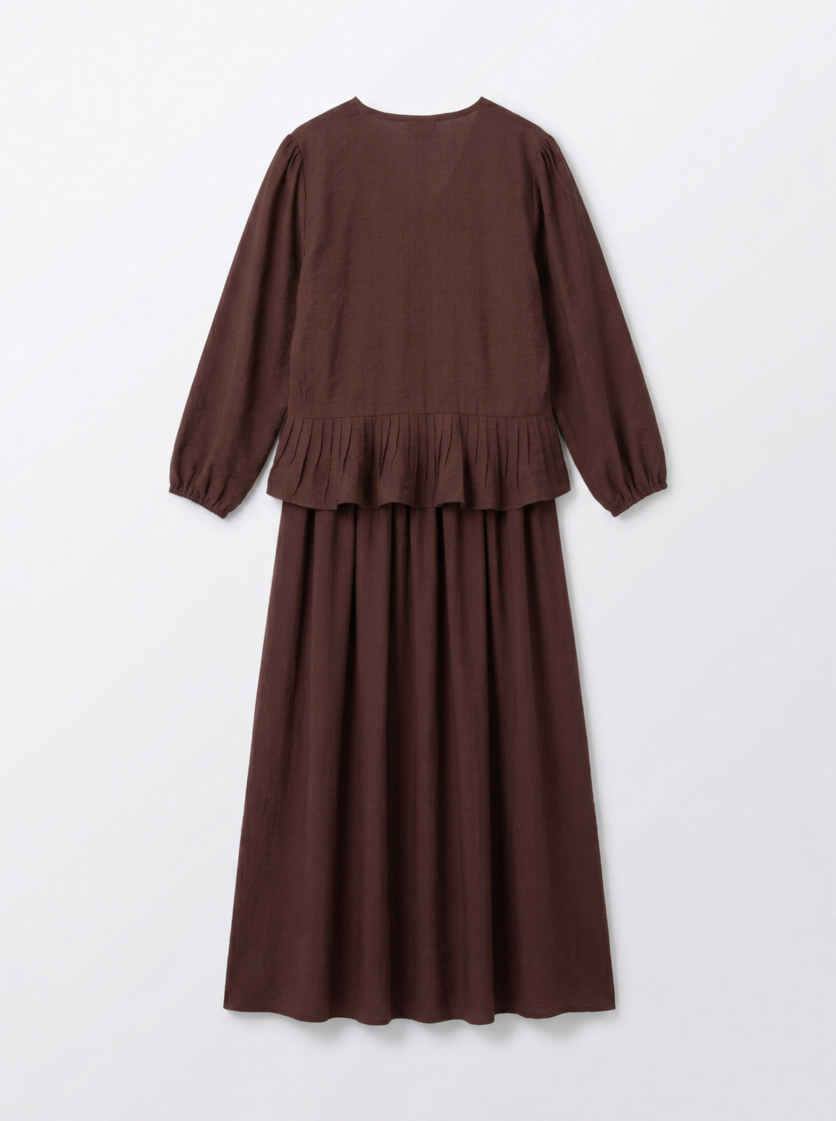 8236 Wooden Beige Top And Skirt Set For Women