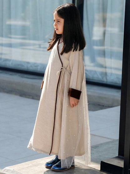 7756 Light Beige Daraa For Girls