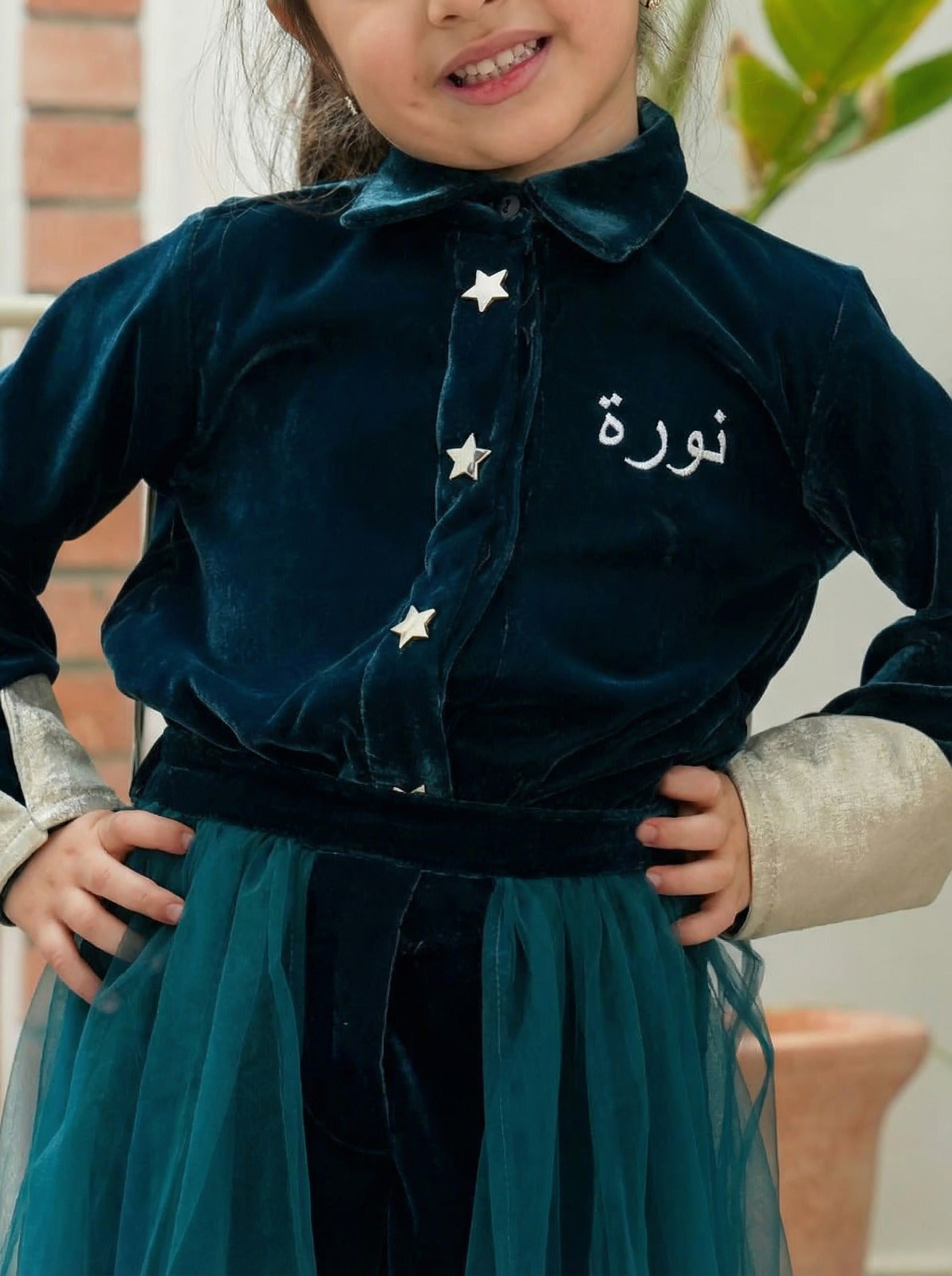 8055 Navy Blue Daraa Set For Girls