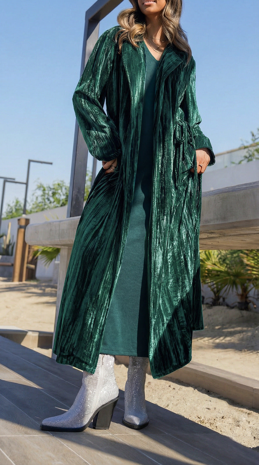 كارديجان دارا أخضر داكن 7758 للنساء