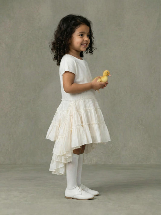 TIYA B0533 White Dress