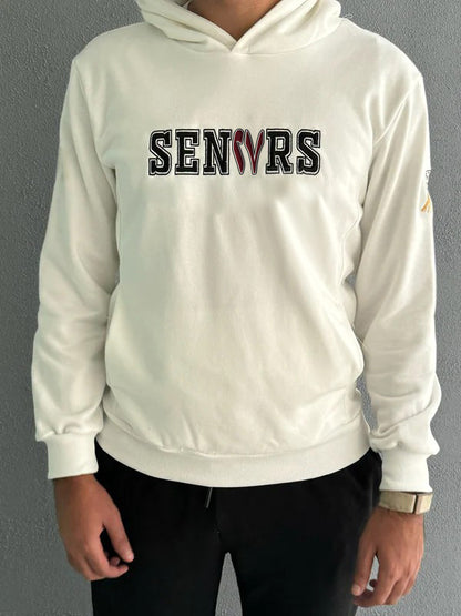 BBS Senior White Hoodie For Men