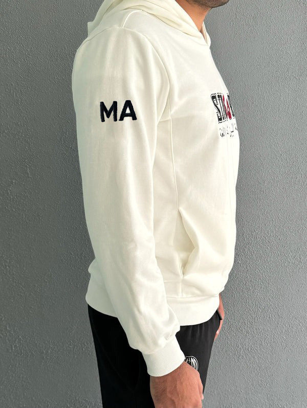 BBS Senior White Hoodie For Men