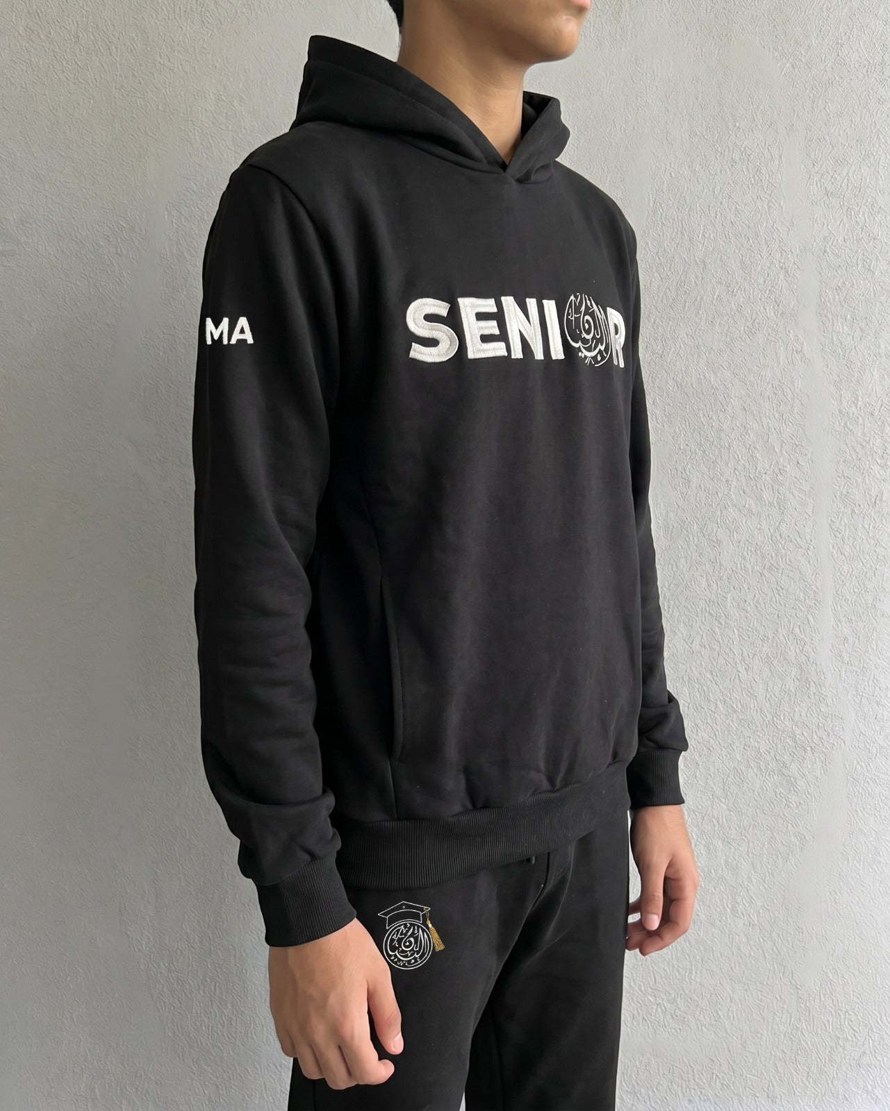 BIS Senior Black Hoodie For Men