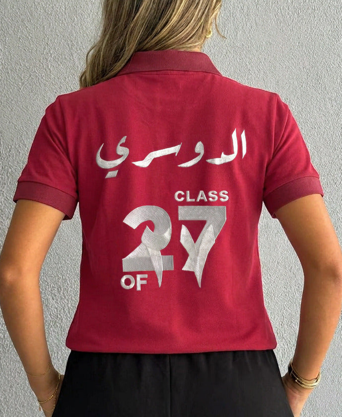 BIS Senior Red Polo T-Shirt For Women