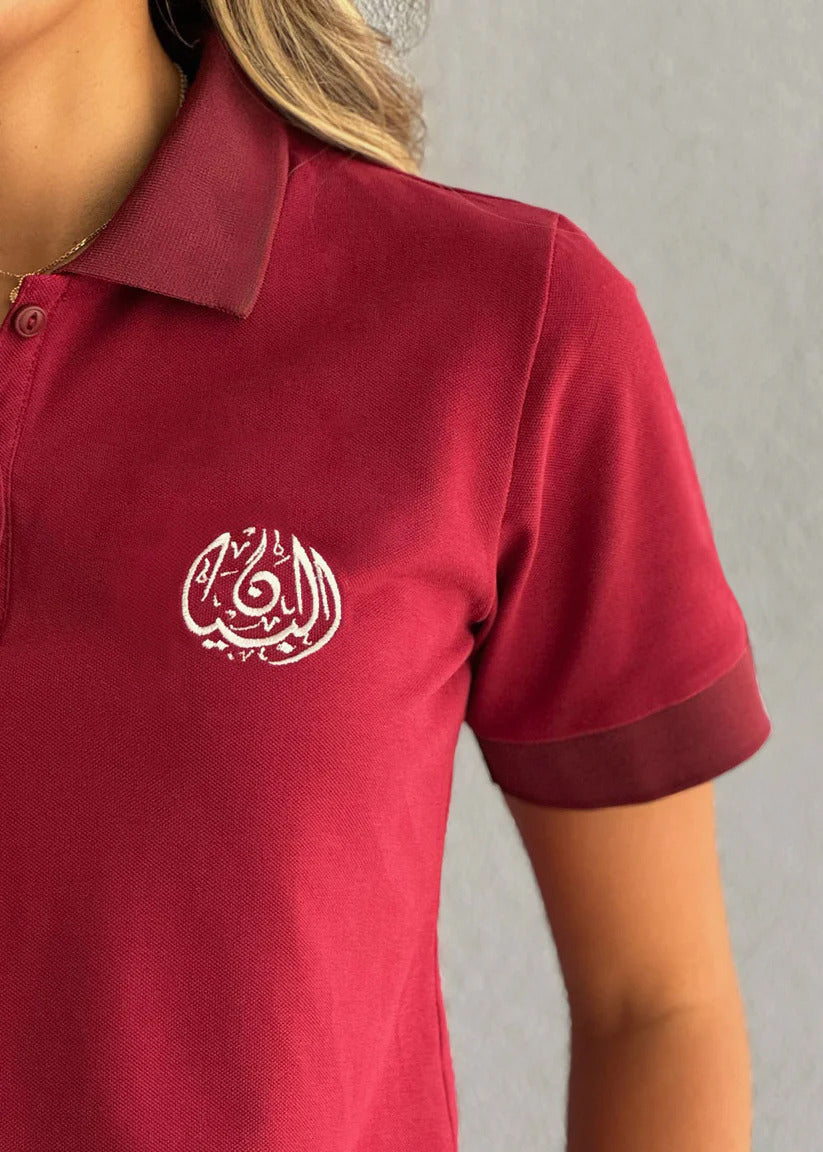 BIS Senior Red Polo T-Shirt For Women