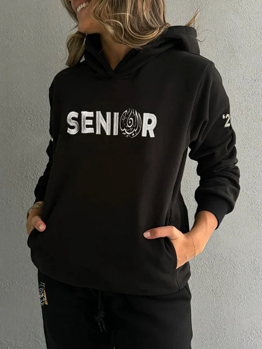 BIS Senior Black Hoodie For Women