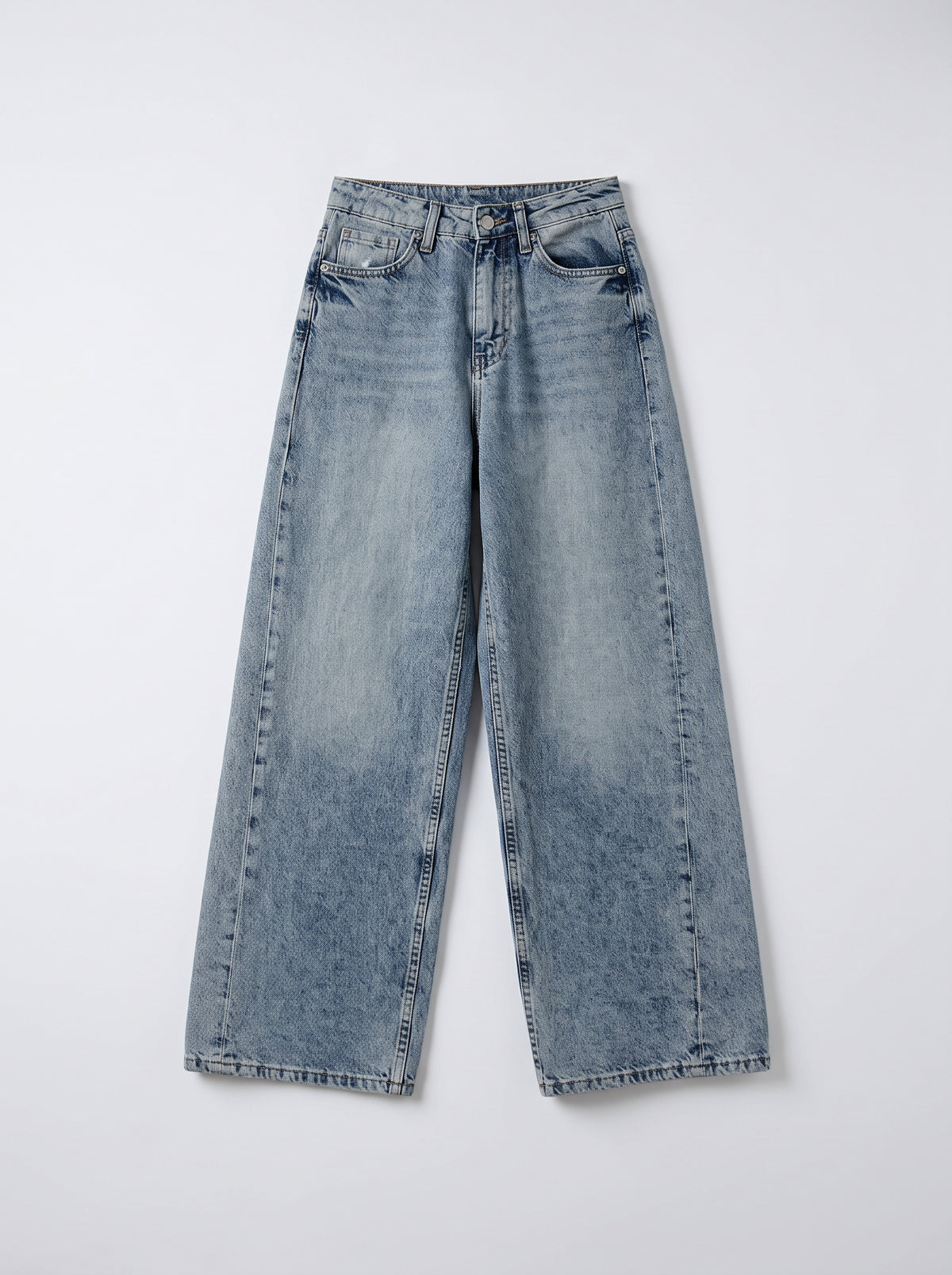 8217 Light Blue Denim Pants For Women