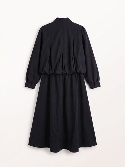 8204 Navy Jacket And Skirt Set For Women