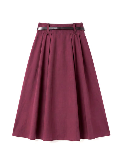8313 Burgundy Red Skirt For Women