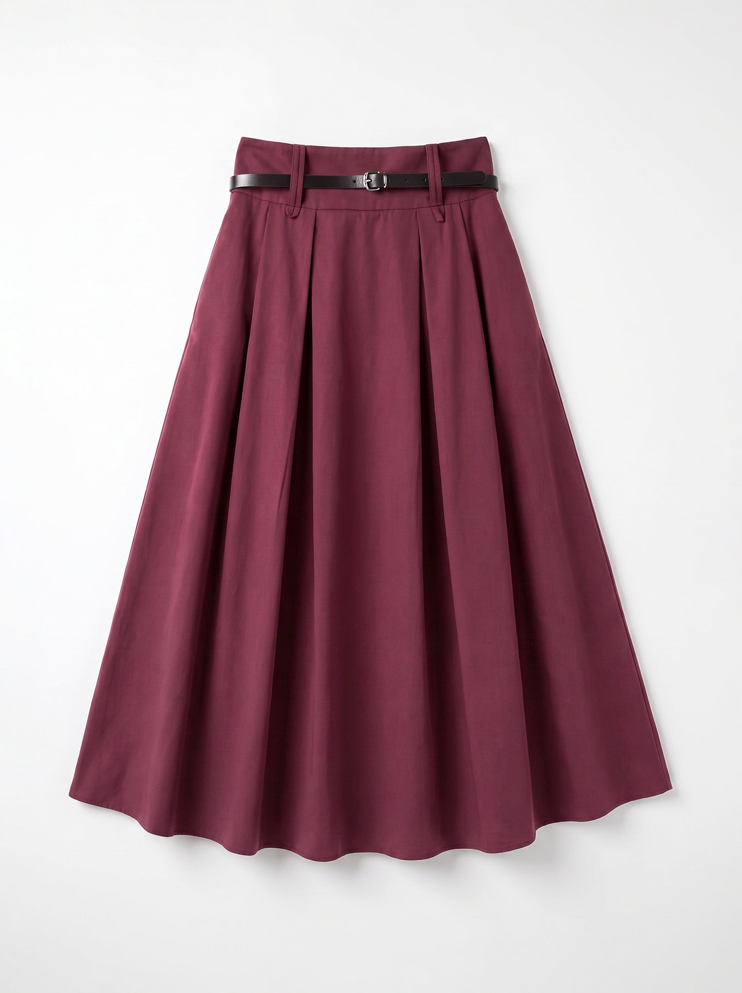 8313 Burgundy Red Skirt For Women