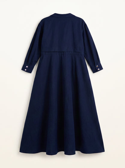 8199 Navy Jacket And Skirt Set For Women