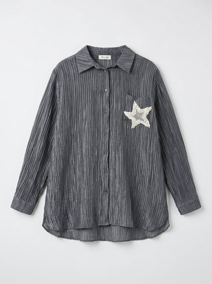 8321 Dark Grey Shirt For Women