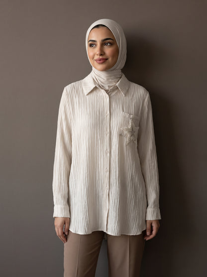 8321 Beige Shirt For Women