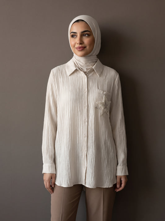 8321 Beige Shirt For Women