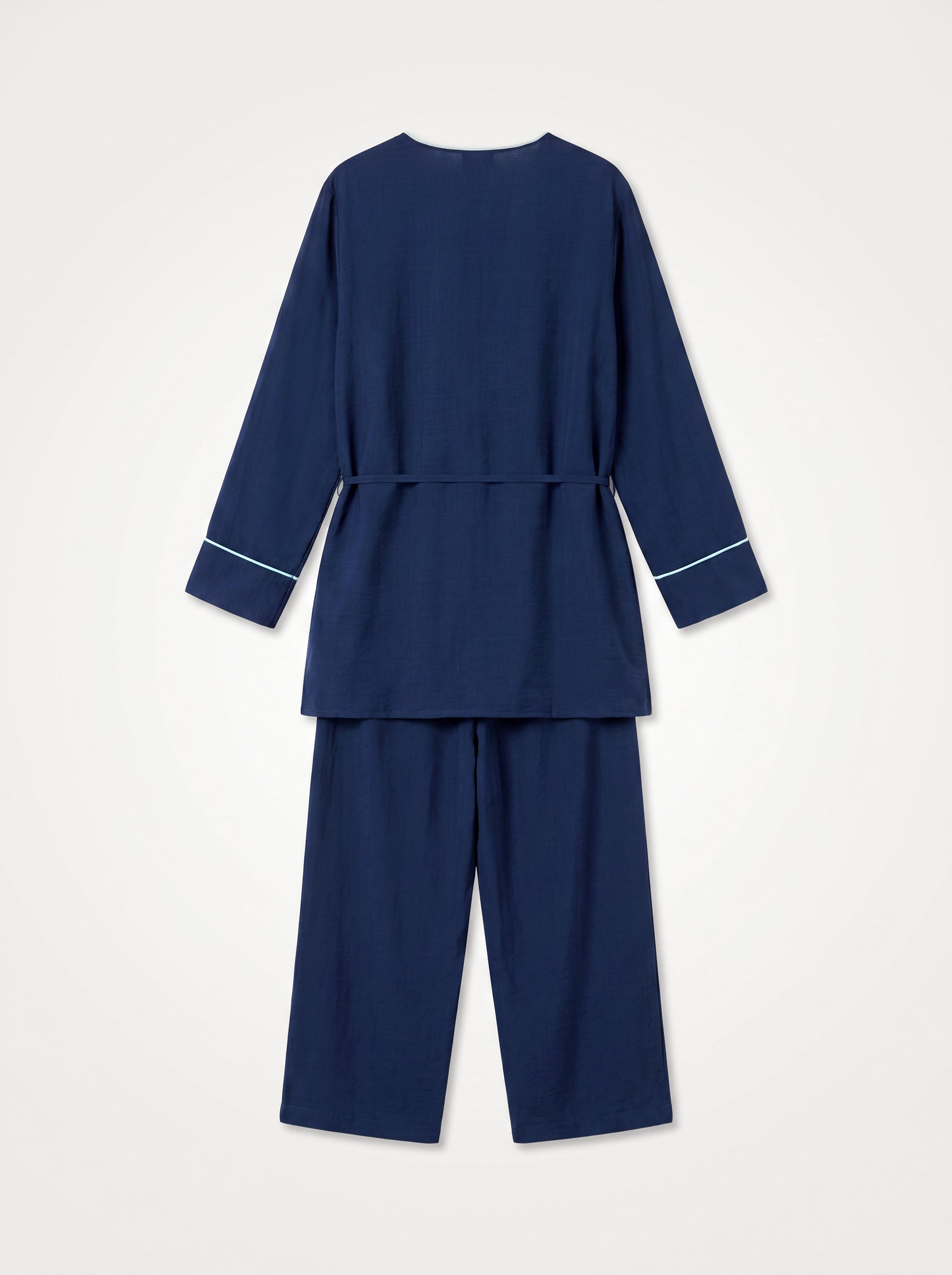8255 Navy Top And Pants Set For Women