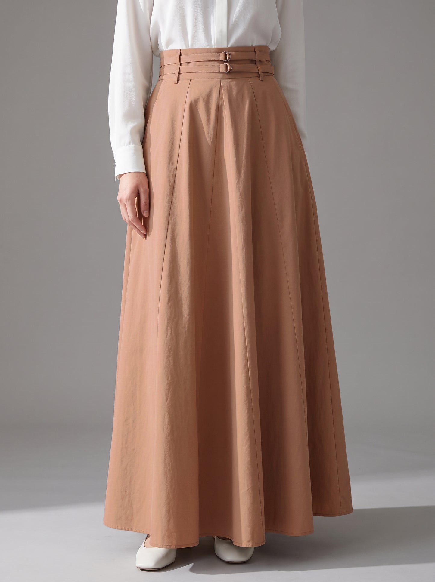 8327 Beige Skirt For Women