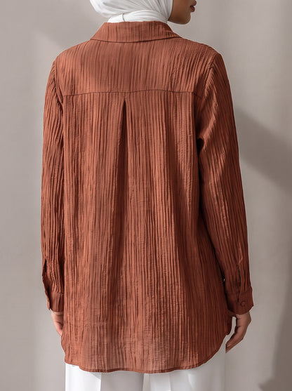8321 Brown Shirt For Women
