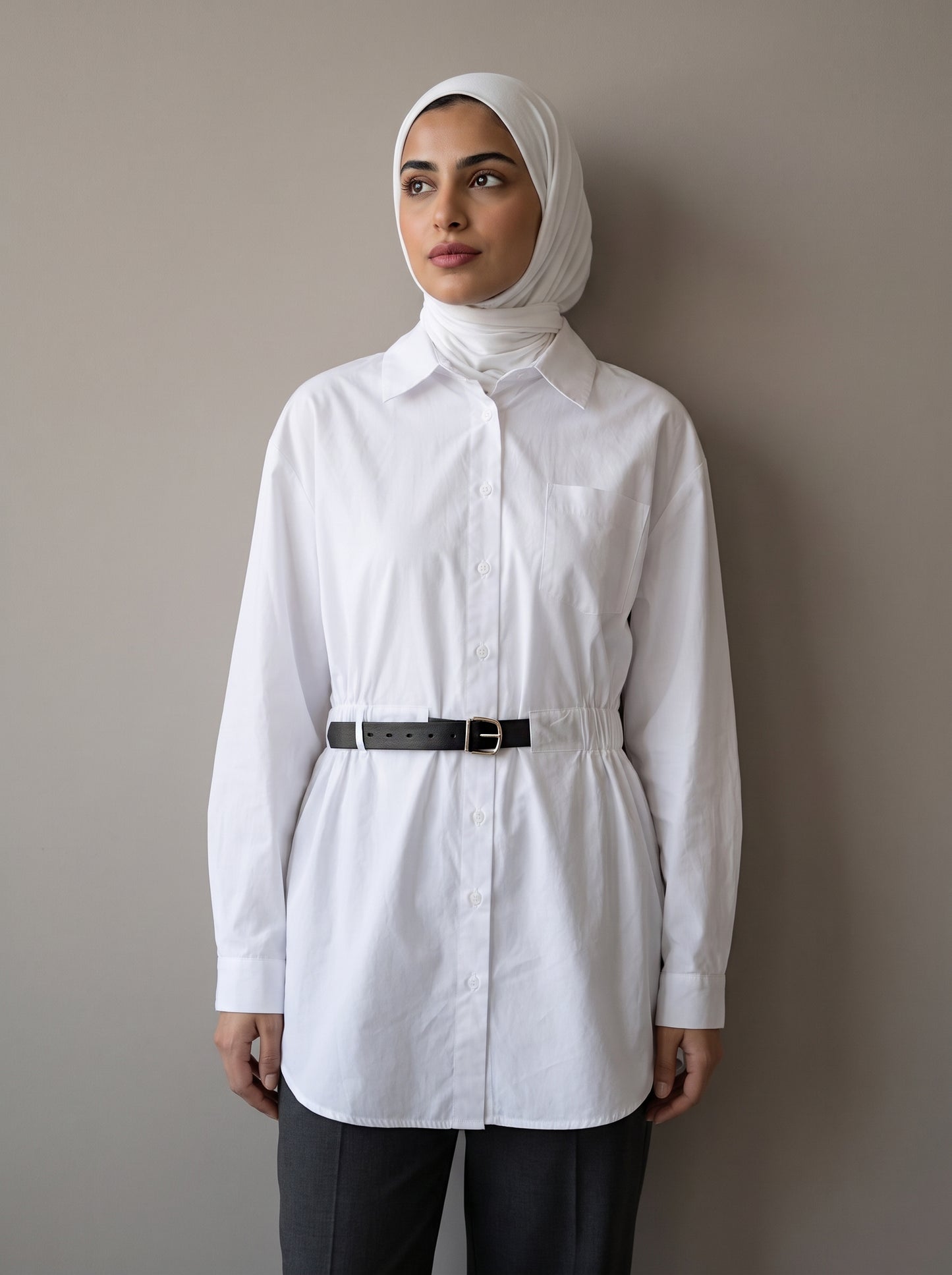 8322 White Shirt For Women