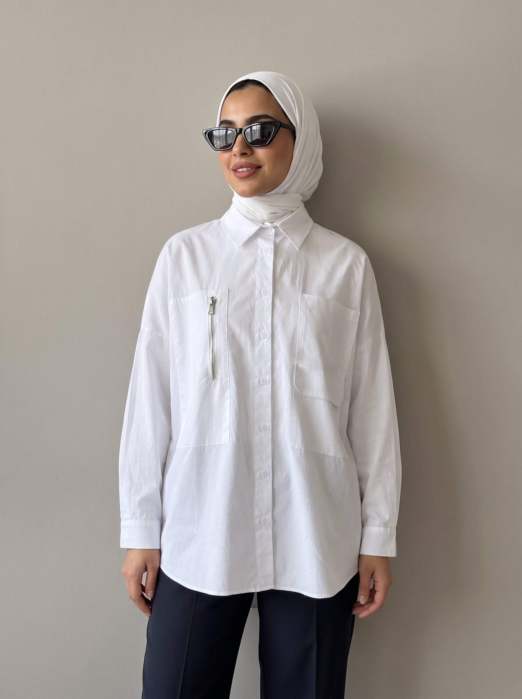 8323 White Shirt For Women