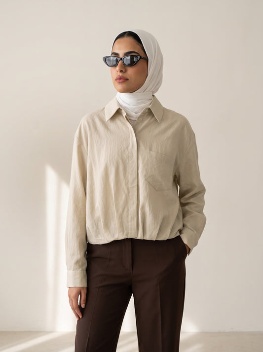 8283 Beige Shirt For Women