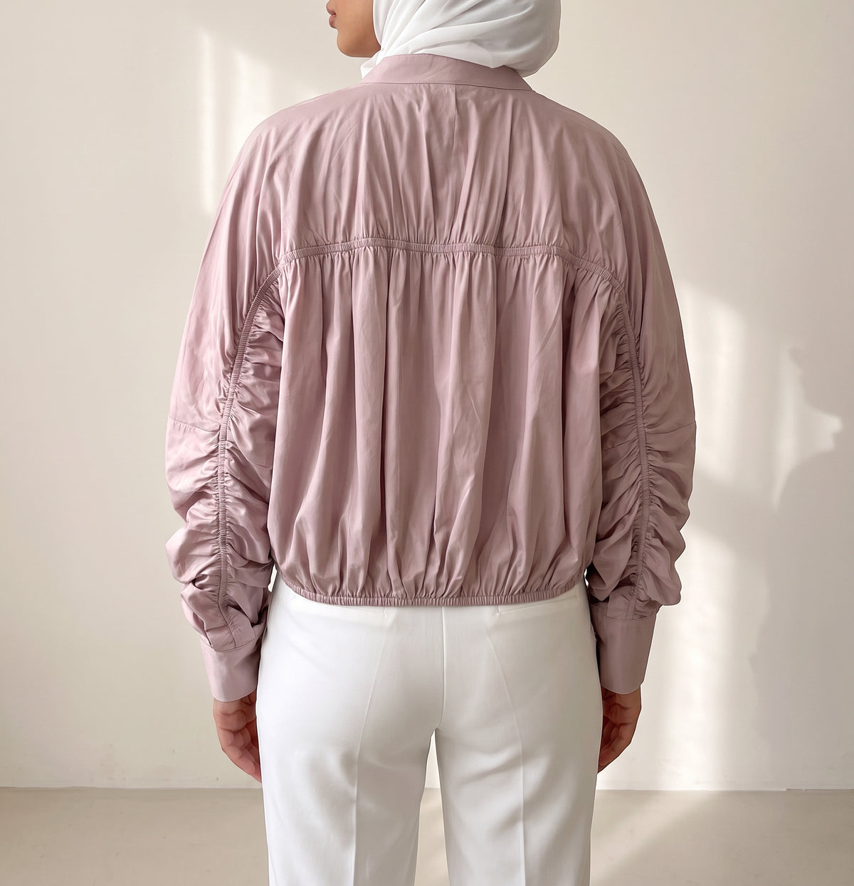 8256 Light Pink Jacket Top For Women