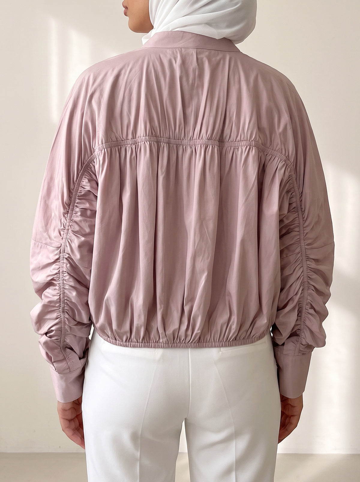 8256 Light Pink Jacket Top For Women