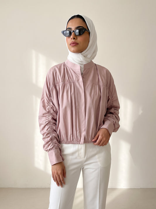 8256 Light Pink Jacket Top For Women