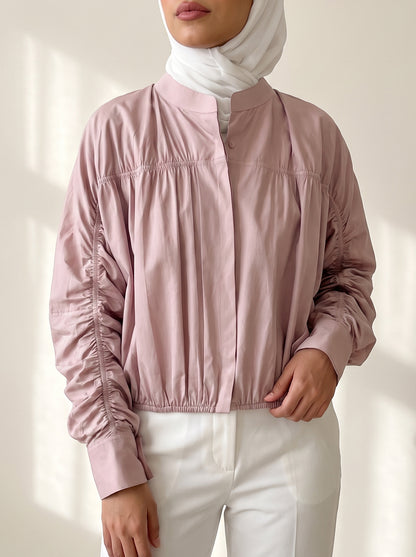 8256 Light Pink Jacket Top For Women