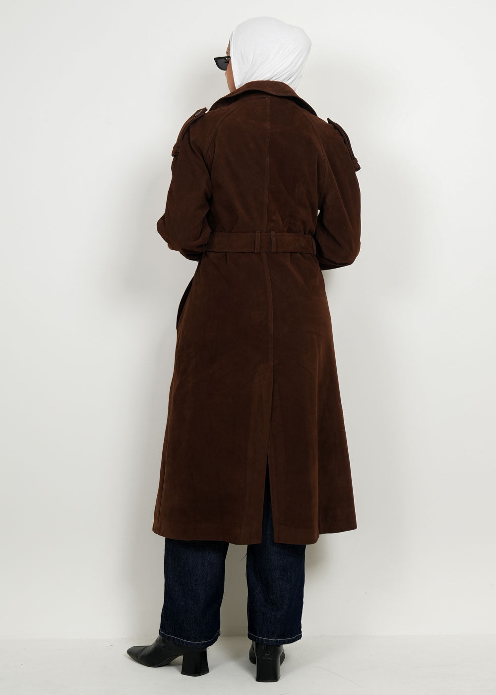 8050 Dark Beige Trench Coat For Women