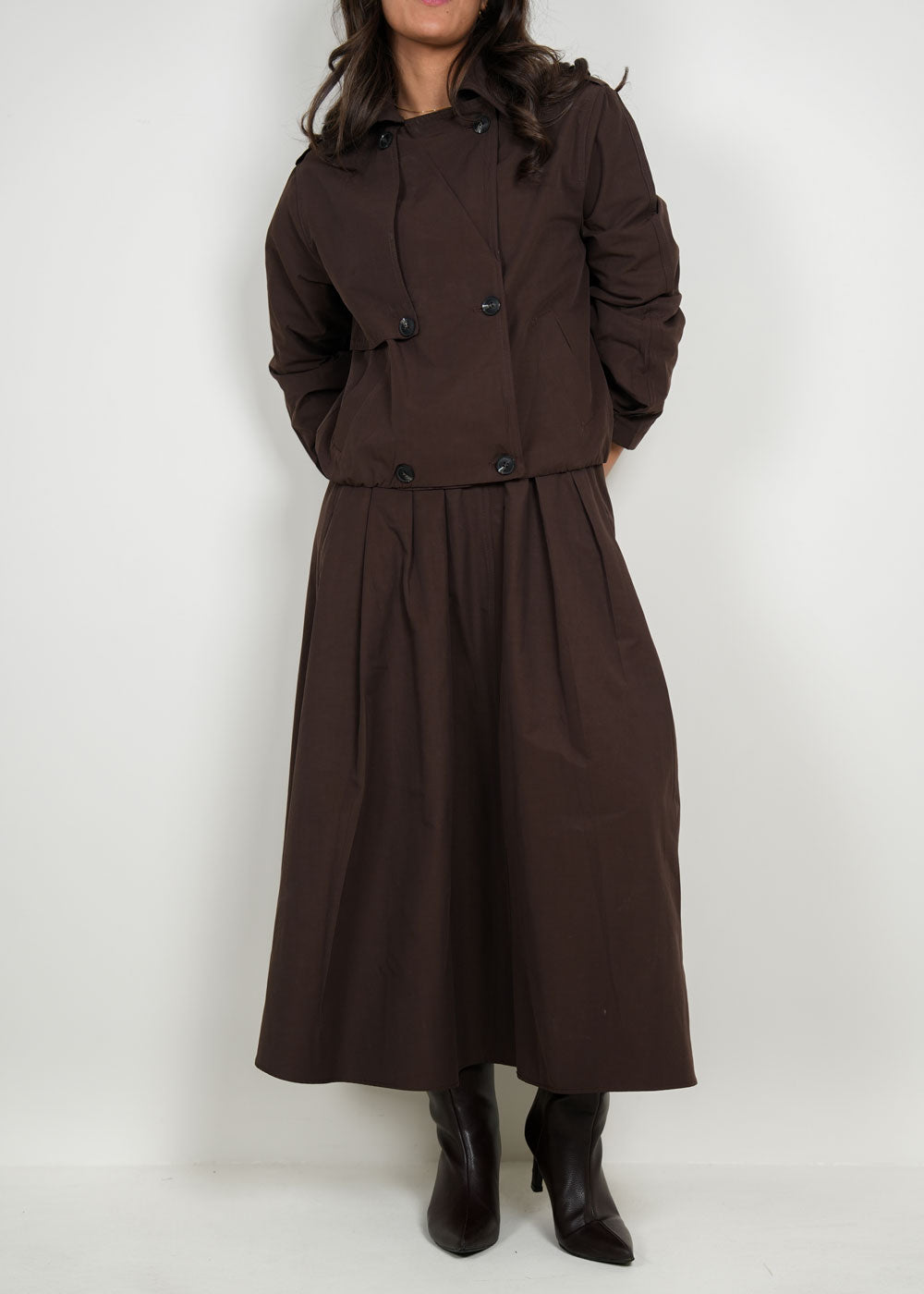 8046 Multi-Color Jacket Set For Women