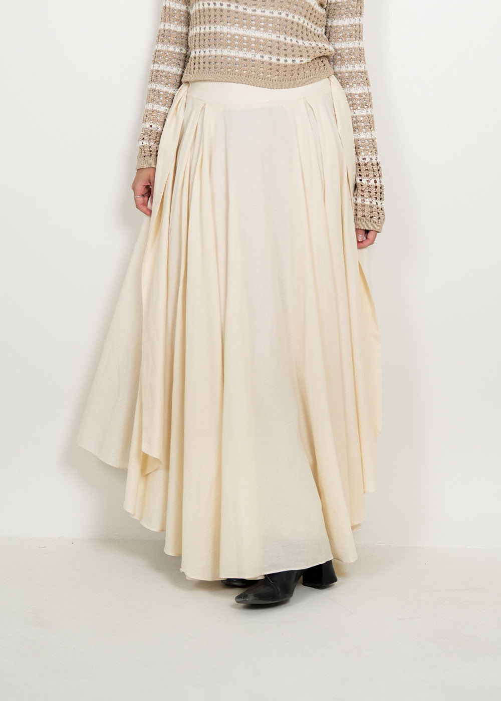 8051 Light Beige Skirt For Women