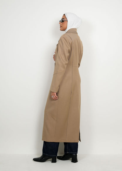 7945 Brown Coat For Women